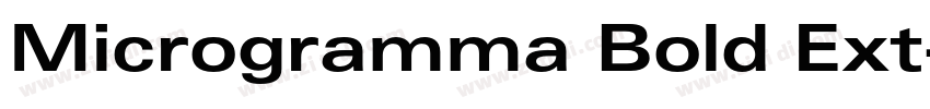 Microgramma Bold Ext字体转换
